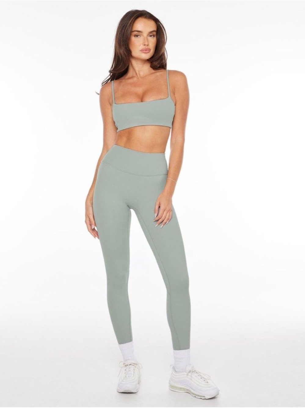 Crop Shop Boutique Freedom Scrunch Legging in Mineral